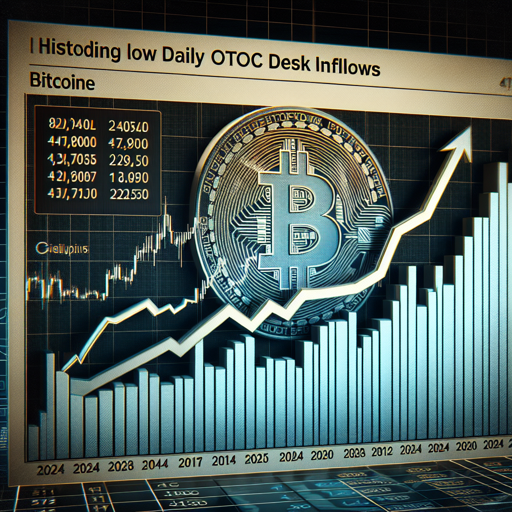 Bitcoin Approaches All-Time High Despite 2024's Lowest Daily OTC Desk Inflows, According to Data