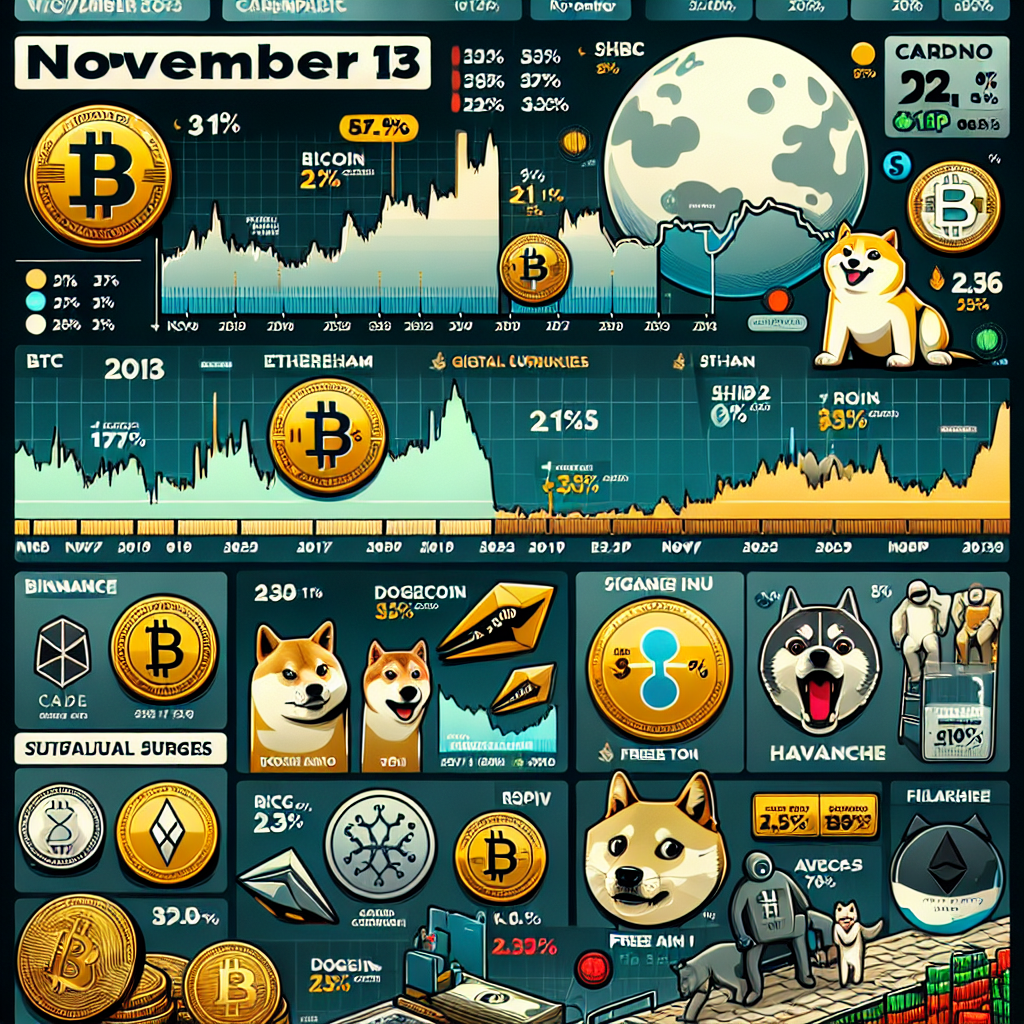 Cryptocurrency Price Analysis for November 13: BTC, ETH, SOL, BNB, DOGE, XRP, ADA, SHIB, TON, AVAX