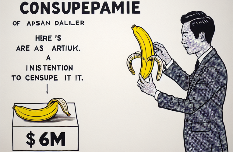 Justin Sun Buys $6M Banana Art and Intends to Consume It