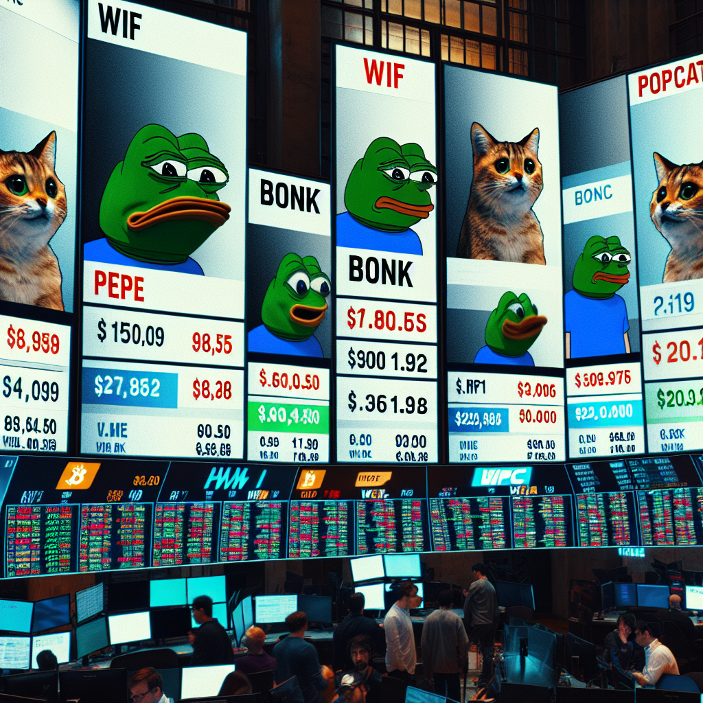 Meme Coin Market Plummets: PEPE, BONK, WIF, PNUT, POPCAT See Double-Digit Losses