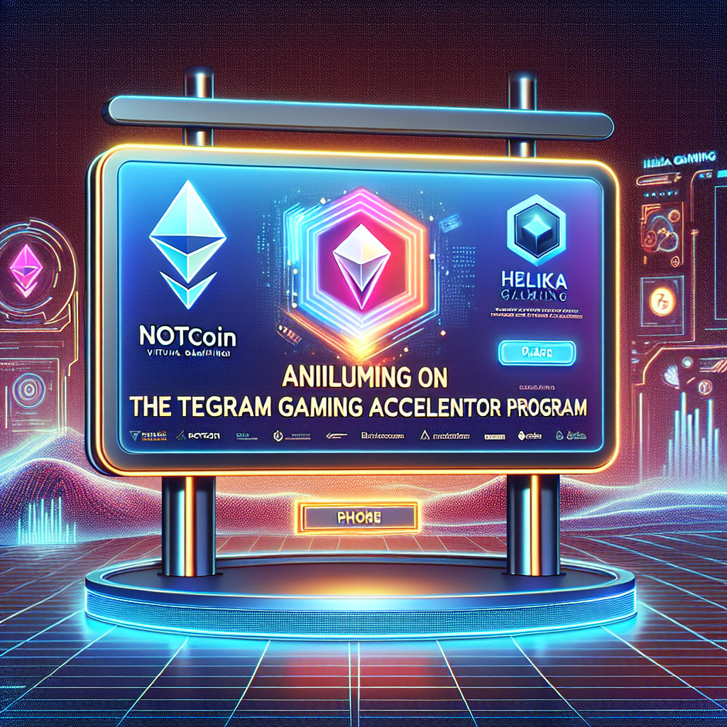 Notcoin and Helika Gaming Unveil Telegram Gaming Accelerator Program